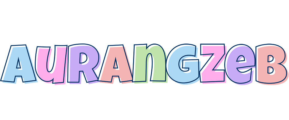 Aurangzeb pastel logo