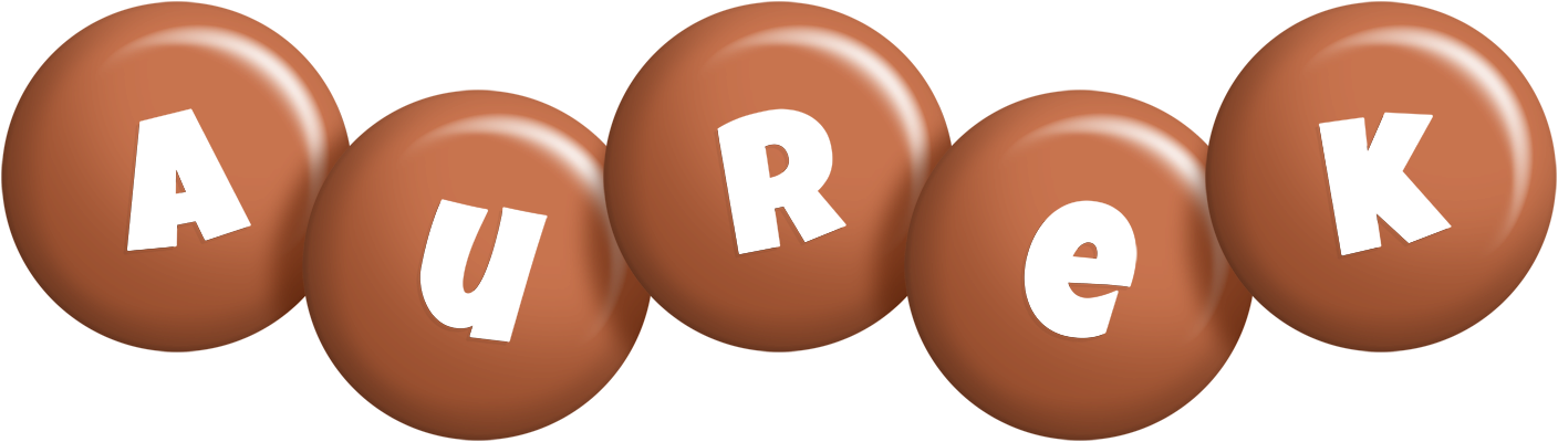 Aurek candy-brown logo