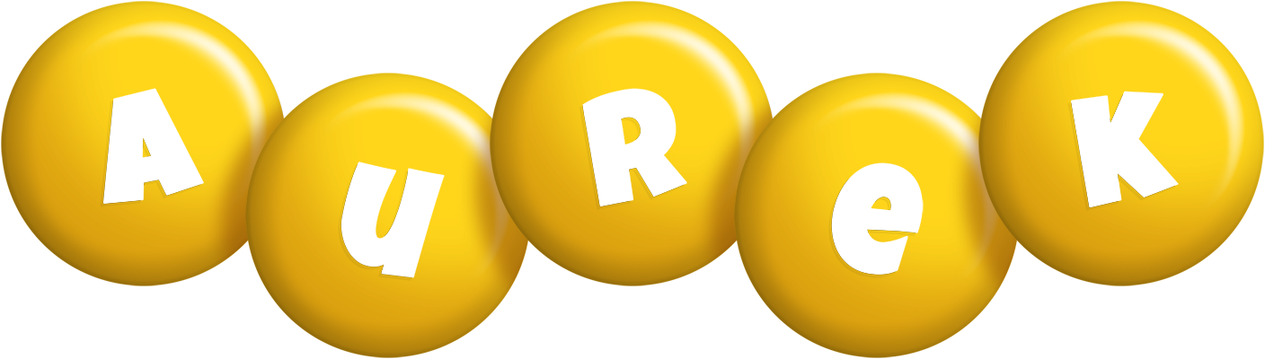 Aurek candy-yellow logo