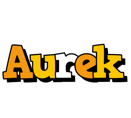 Aurek cartoon logo