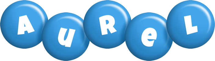 Aurel candy-blue logo