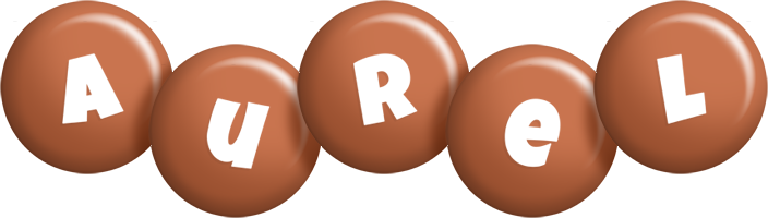Aurel candy-brown logo