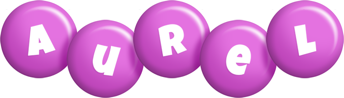 Aurel candy-purple logo