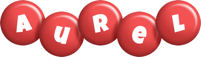 Aurel candy-red logo