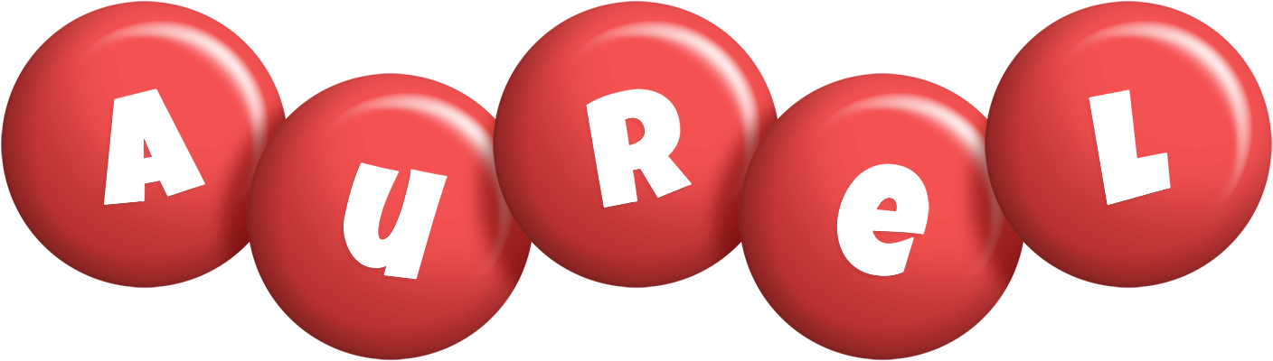 Aurel candy-red logo