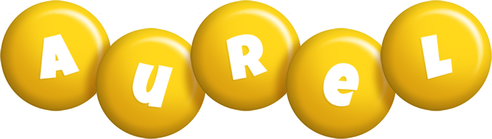 Aurel candy-yellow logo
