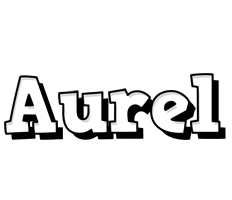 Aurel snowing logo
