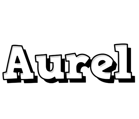 Aurel snowing logo