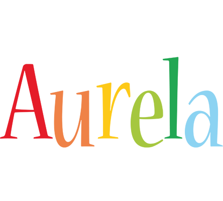 Aurela birthday logo