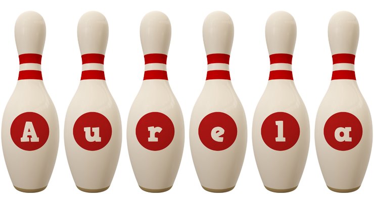 Aurela bowling-pin logo