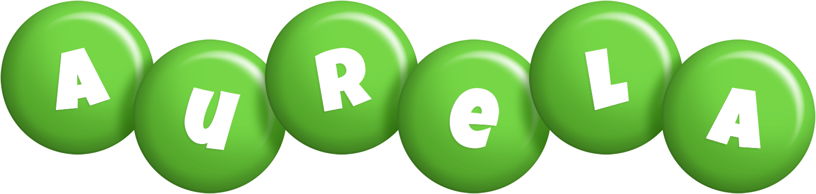 Aurela candy-green logo