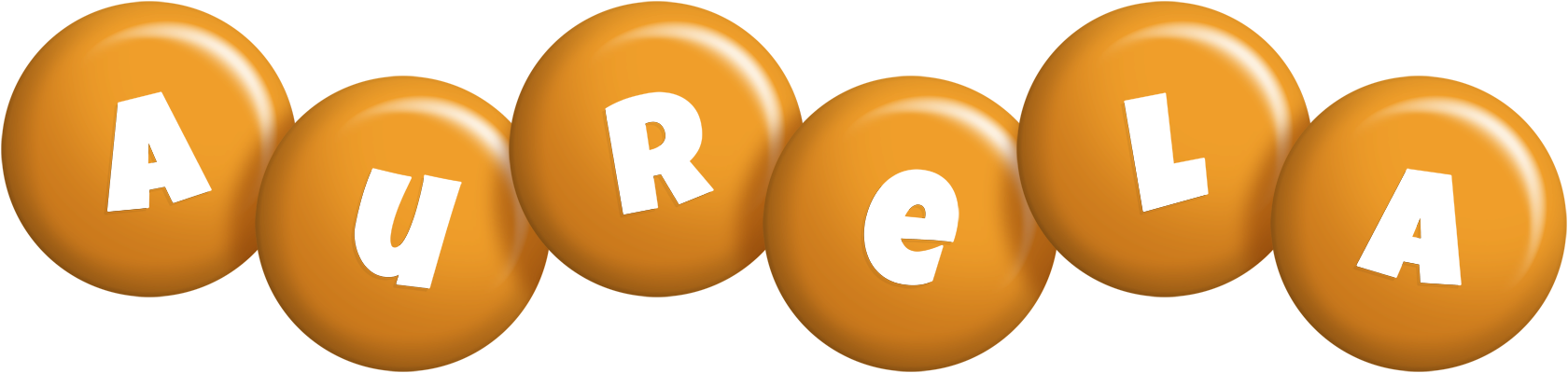 Aurela candy-orange logo