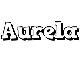 Aurela snowing logo