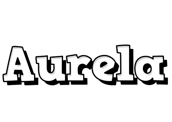 Aurela snowing logo