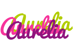 Aurelia flowers logo