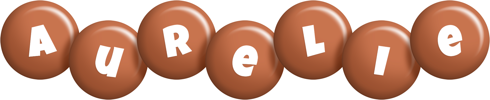 Aurelie candy-brown logo