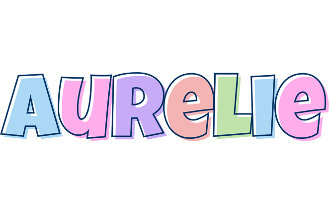 Aurelie pastel logo
