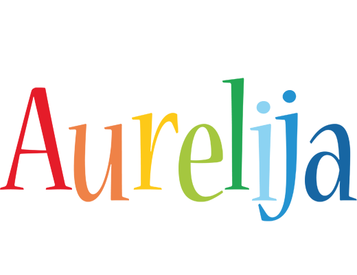Aurelija birthday logo