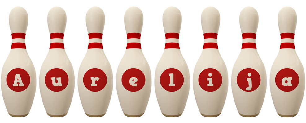 Aurelija bowling-pin logo