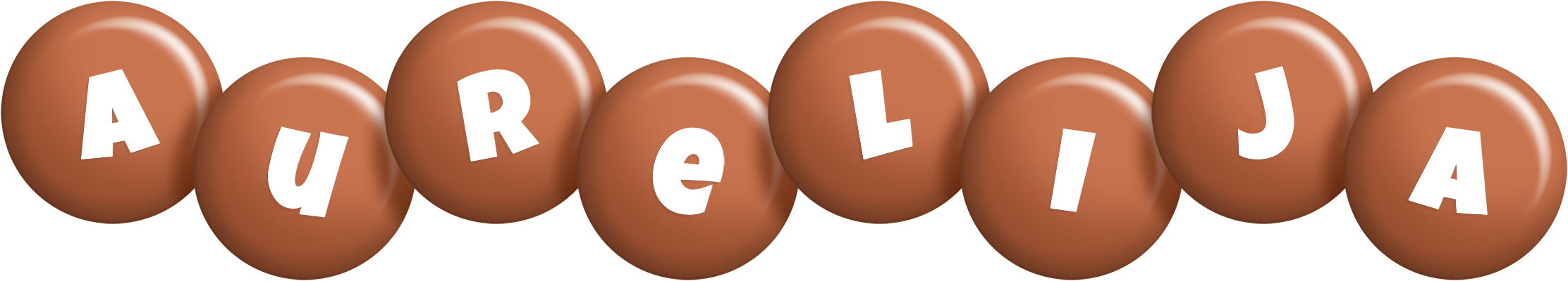 Aurelija candy-brown logo