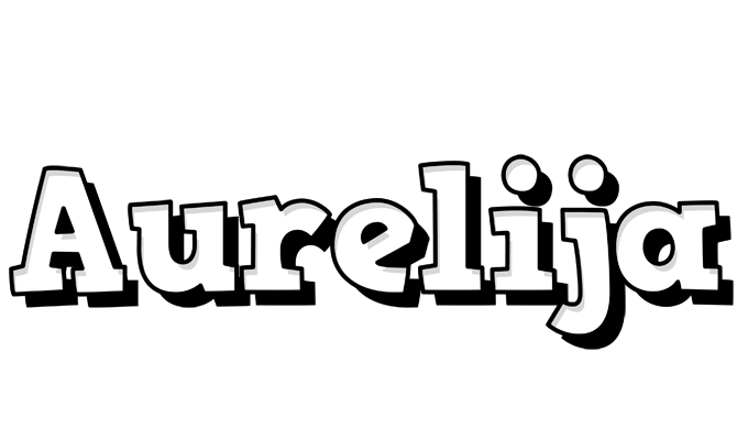 Aurelija snowing logo
