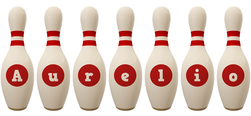 Aurelio bowling-pin logo