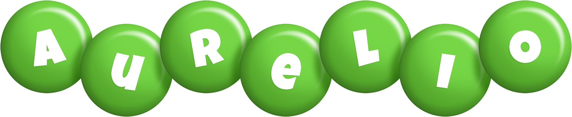Aurelio candy-green logo