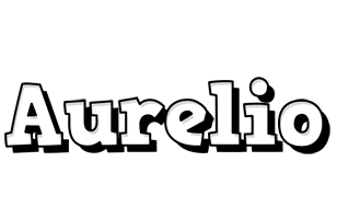 Aurelio snowing logo