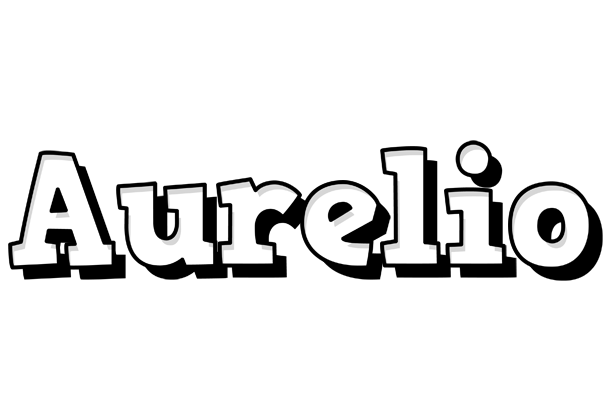 Aurelio snowing logo