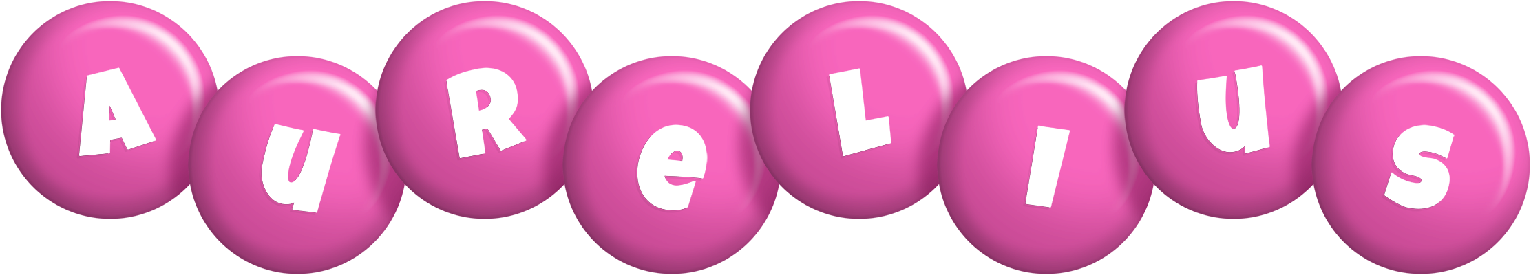 Aurelius candy-pink logo
