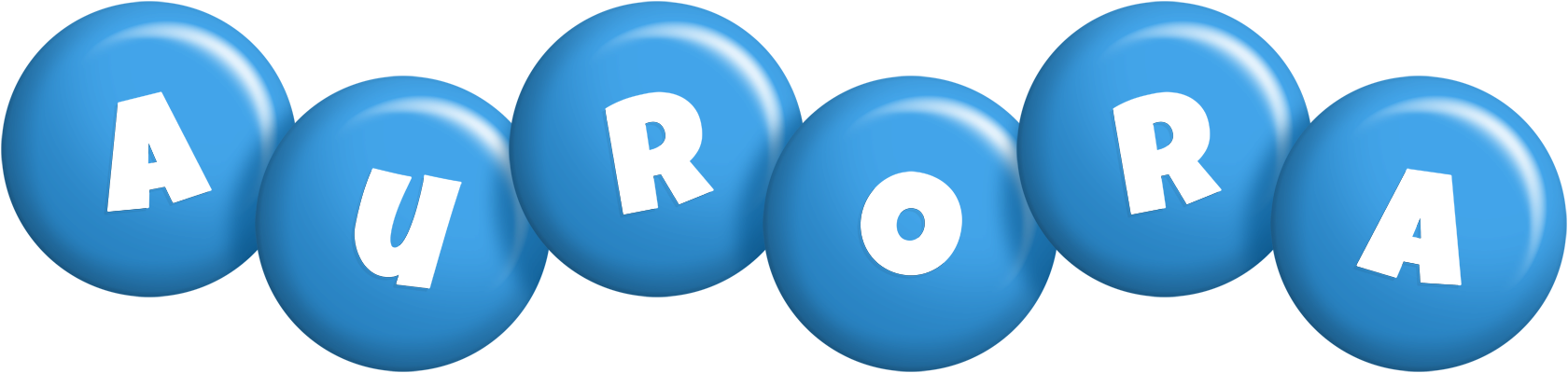 Aurora candy-blue logo