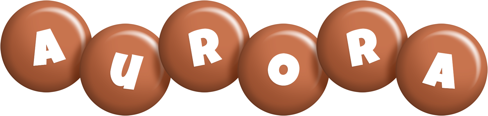 Aurora candy-brown logo