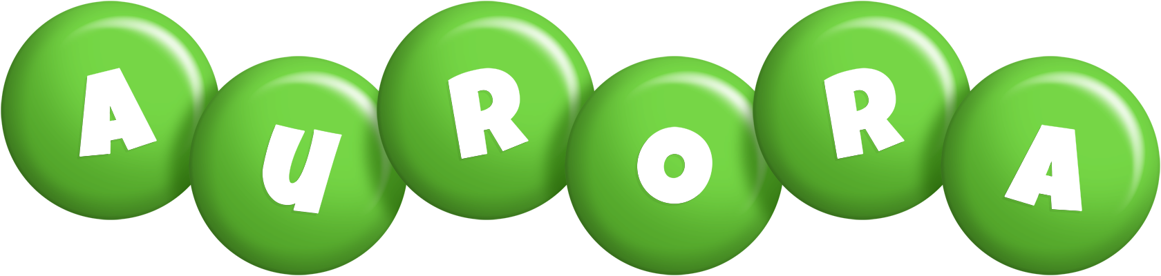 Aurora candy-green logo