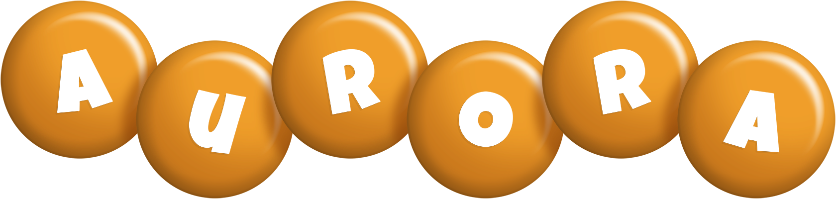 Aurora candy-orange logo
