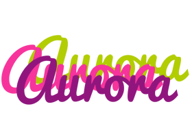 Aurora flowers logo