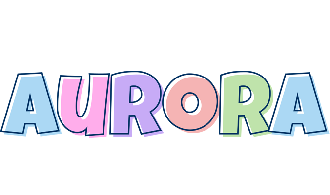 Aurora pastel logo