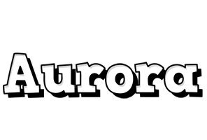 Aurora snowing logo