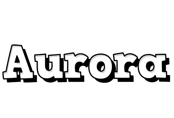 Aurora snowing logo