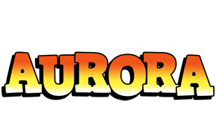 Aurora sunset logo