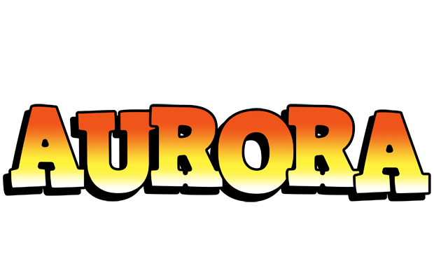 Aurora sunset logo