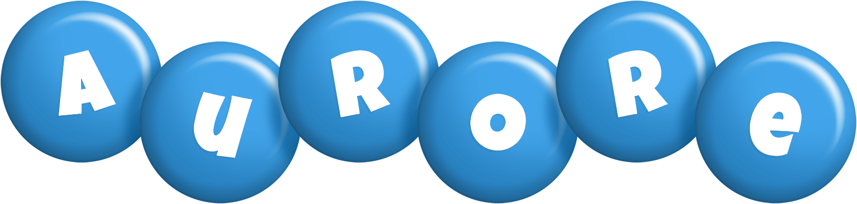 Aurore candy-blue logo