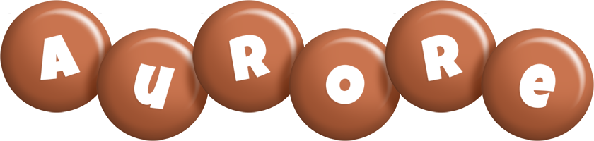 Aurore candy-brown logo