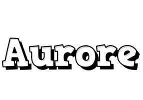 Aurore snowing logo