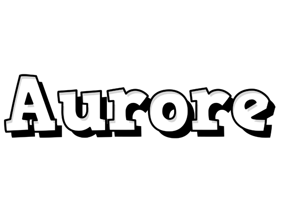 Aurore snowing logo