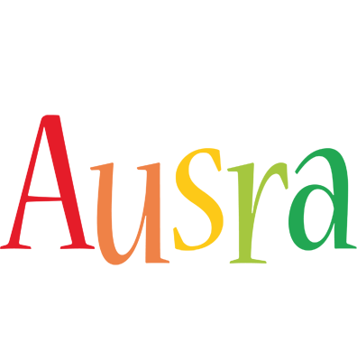 Ausra birthday logo