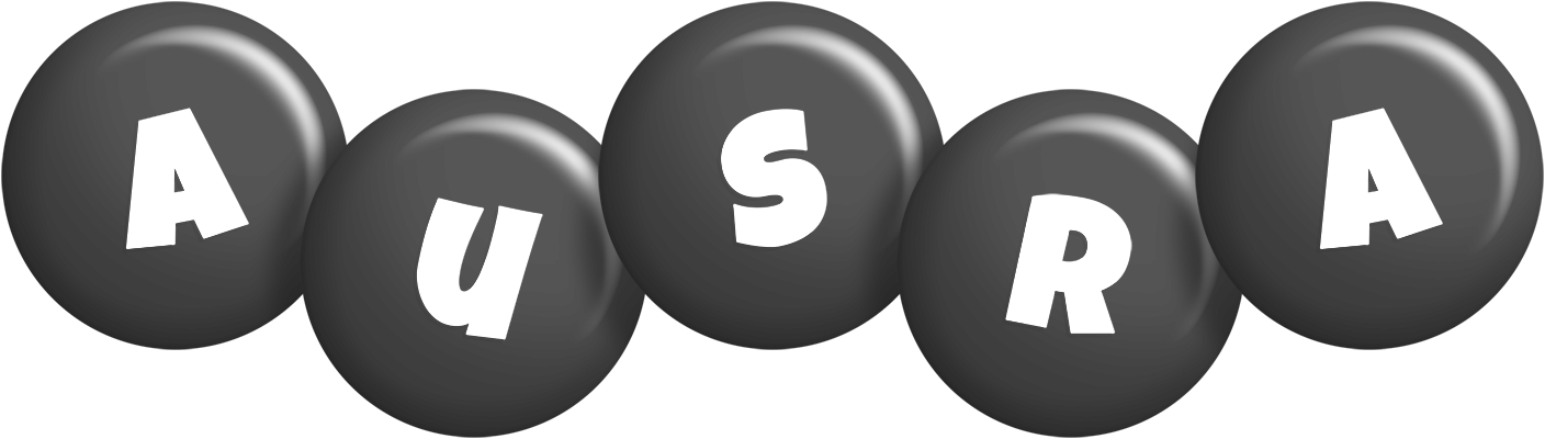 Ausra candy-black logo