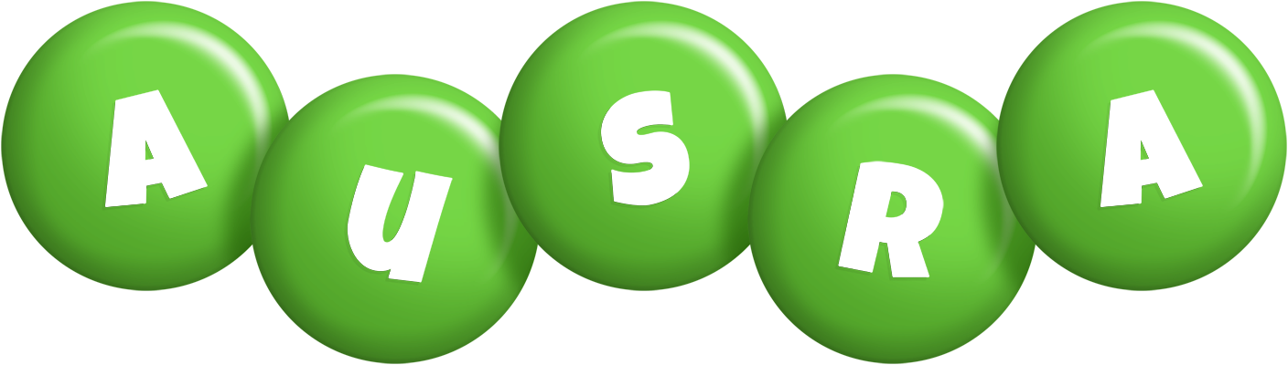 Ausra candy-green logo