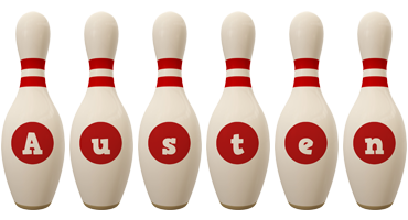 Austen bowling-pin logo