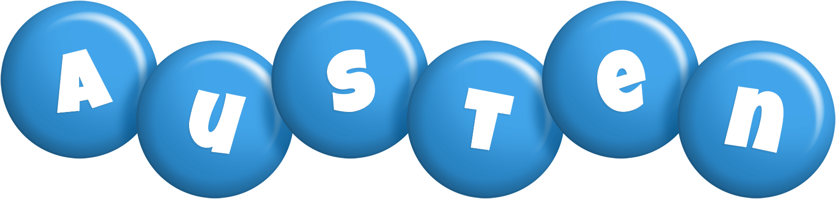 Austen candy-blue logo