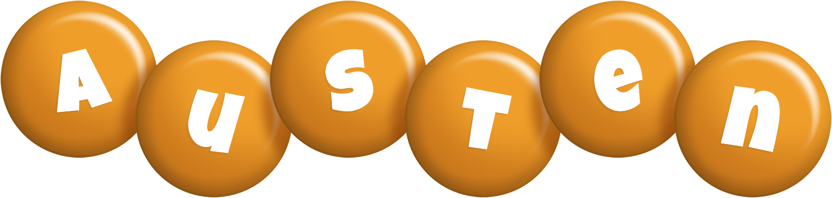 Austen candy-orange logo